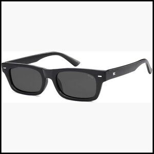Polarized Rectangle Sunglasses with UV400 Lenses, Plastic Frame